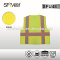 Gilet de sécurité avec poches sécurité vêtements de travail vêtements de travail pour hommes sangles de sécurité réfléchissant gilet